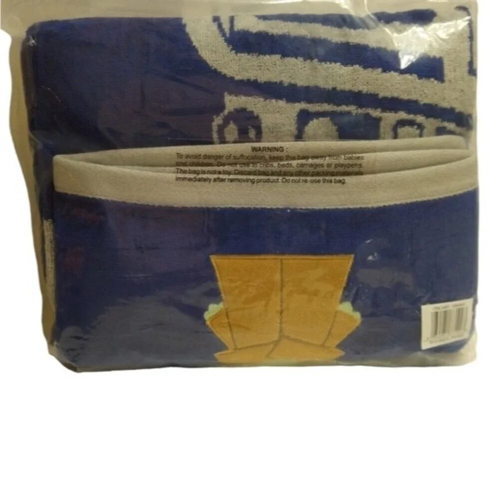 Mandalorian Beach Towel Blue Star Wars Licensed 100% Cotton Bath Pool